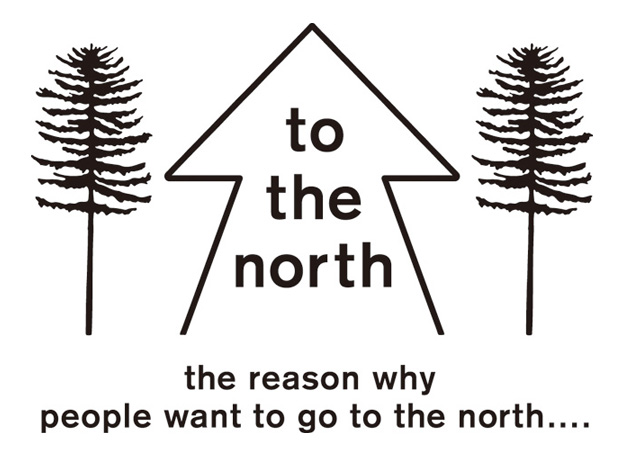 to the north